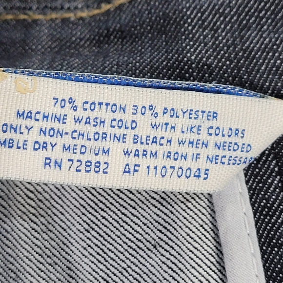 L.A. Blues Jean Denim Long Jacket Size 24 - Picture 8 of 8